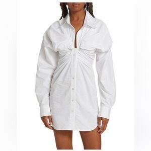 NWT Alexander wang poplin dress with knot placket